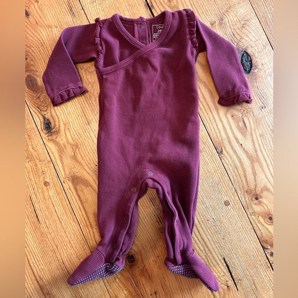 L'ovedbaby Burgundy Romper Jumpsuit